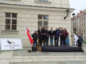 Wiec poparcia dla służb na granicy - Kalisz