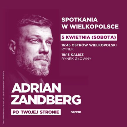 Adrian Zandberg w Kaliszu