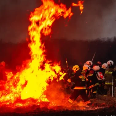 Pożar w Biebrzańskim Parku Narodowym