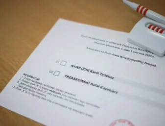 Karta wyborcza w wyborach prezydenckich 2025