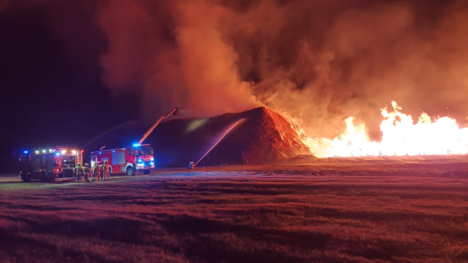 Pożar w gminie Brzeziny
