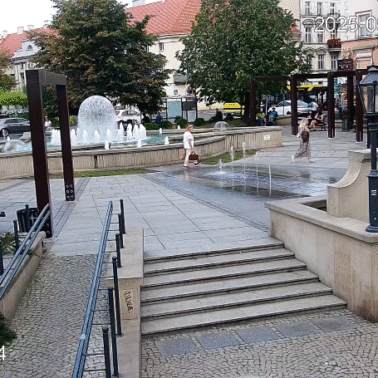 Kradzież Kalisz fontanna